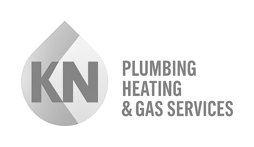 kn plumbing heating and gas services limited logo upscaled transparent light greyscale